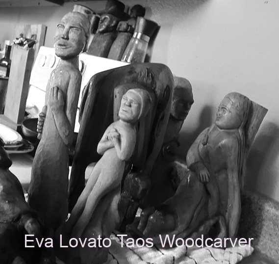 Eva Lovato Taos woodcarver-Kitchen Gods